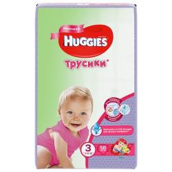 Huggies трусики для девочек 3 (7-11 кг)