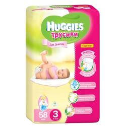 Huggies трусики для девочек 3 (7-11 кг)