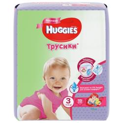 Huggies трусики для девочек 3 (7-11 кг)