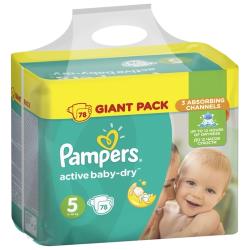 Pampers подгузники Active Baby-Dry 5 (11-16 кг), 150шт