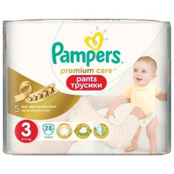 Pampers Premium Care 3D Soft трусики 3, 6-11 кг