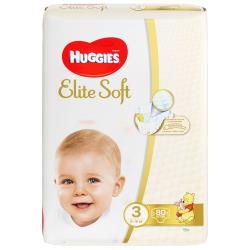 Подгузники Huggies Elite Soft 5-9кг, 3 размер, 144шт