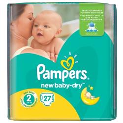 Pampers подгузники New Baby-Dry 2 (3-6 кг)