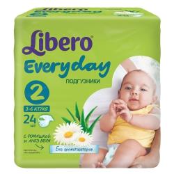 Libero подгузники Everyday 2 (3-6 кг)