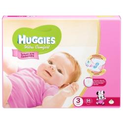 Huggies подгузники Ultra Comfort для девочек 3 (5-9 кг)