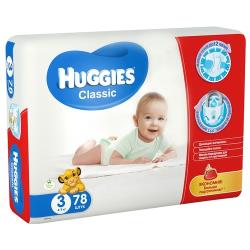 Huggies подгузники Classic 3 (4-9 кг)