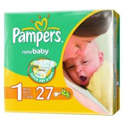 Pampers подгузники New Baby 1 (2-5 кг)