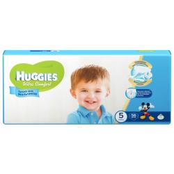 Подгузники Huggies Ultra Comfort для мальчиков 12-22кг, 5 размер, 64шт