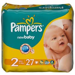 Pampers подгузники New Baby 2 (3-6 кг)