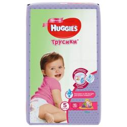 Huggies трусики для девочек 5 (13-17 кг)