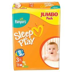 Pampers подгузники Sleep&amp;Play 3 (4-9 кг)