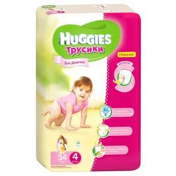 Huggies трусики для девочек 4 (9-14 кг)