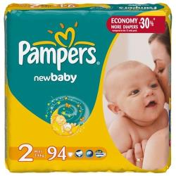 Pampers подгузники New Baby 2 (3-6 кг)