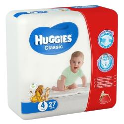 Детские подгузники Huggies Classic 4 (7-18 кг) 14 шт