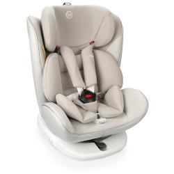 Автокресло детское от 0 до 12 лет Unix Happy Baby группа 0+ / 1 / 2 / 3 (до 36 кг), крепление isofix, поворотная база, темно-серый