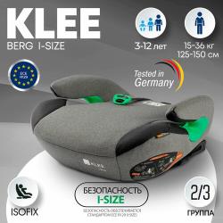 KLEE Berg I-Size бустер с ISOFIX, автокресло детское Carbon Black