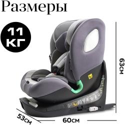 Автокресло Agex Comfort i-Fix 360 (0-36 кг), Grey (Серый)