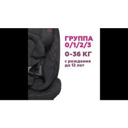Детское удерживающее устройство Shelter гр 0+ / I / II / III, 0-36кг, (0-12лет)BabyCare, Темно-серый