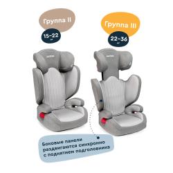 Автокресло JUNION Lui группа 2 / 3 (15-36 кг), чёрный