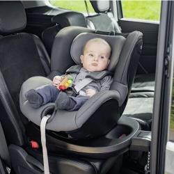 Автокресло детское Britax Roemer Dualfix PLUS Midnight Grey для детей с рождения до 4 лет, ростом 40 - 105 см, до 20 кг, серый