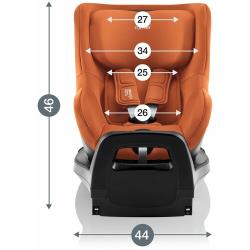 Автокресло детское Britax Roemer DUALFIX PRO M Blue Marble для детей с 3 месяцев до 4 лет, ростом 61 - 105 см, до 19 кг, коньячный