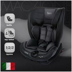 Автокресло детское с креплением Isofix Nuovita Maczione N123i-1 / Группа: 1 / 2 / 3 – от 9 месяцев до 12 лет, вес 9-36 кг (Beige / Бежевый)