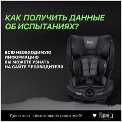 Автокресло детское с креплением Isofix Nuovita Maczione N123i-1 / Группа: 1 / 2 / 3 – от 9 месяцев до 12 лет, вес 9-36 кг (Beige / Бежевый)