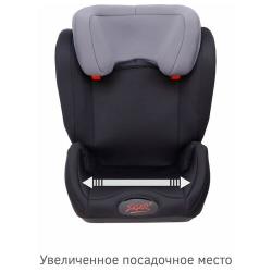 Автокресло детское поворотное Siger Дельта от 15 до 36 кг, черно-серое