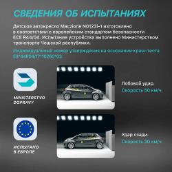 Автокресло детское с креплением Isofix Nuovita Maczione N0123i-1 /  Группа: 0+ / 1 / 2 / 3 – от 0 до 12 лет /  вес 0-36 кг (Nero Vinoso / Чёрно-бордовый)