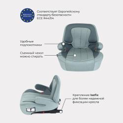 Автокресло RANT AY313 "TURBO" Isofix Active Line (Black) группа 3 (22-36 кг)