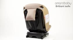 Автокресло детское AMAROBABY Brilliant ISOFIX класс D, группа 0+ / 1 / 2 / 3, (бежевый)