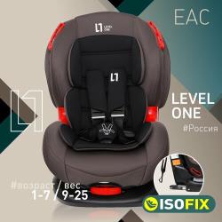 Автокресло детское Еду-Еду KS 527 ISOFIX гр. I / II, от 9 до 25кг, серия Level One, цвет, graphite