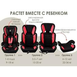 Детское автокресло Takara MXZ-EF  /  Удерживающее средство группы 1-2-3 (9-36 кг или 9мес-12 лет)