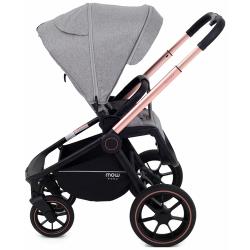 Коляска детская MOWBaby "ZOOM"PU (3в1) RA087 Silver Black