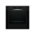 Духовой шкаф с добавлением пара Bosch HRA3340B0 (Serie 4  /  71 л  /  до 275 °C  /  Черное стекло  /  Гриль  /  Телескоп. напр. (x1)  /  A)