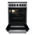 Электрическая кухонная плита Gorenje GEC5B41SG, 50 см, стеклокерамика, с электрической духовкой 62 л, таймер, электроподжиг, 9 режимов духовки, серая