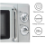 Микроволновая печь - СВЧ Tesler Elizabeth MM-2045 GREY
