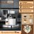 Полуавтоматическая кофемашина KaringBee CM5280 с черно-белым сенсорным дисплеем, серебристого цвета