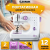 Портативная швейная машинка Classmark WJ23071901 электрическая от сети и батареек, реверс, регулировка скорости, нитевдеватель и подсветка, полуавтомат, 350 стежков / мин, 12 видов строчек