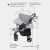 Коляска прогулочная всесезонная MOWBABY Cross RA089, Gold Grey