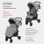 Коляска прогулочная всесезонная MOWBABY Cross RA089, Gold Grey