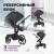 Детская коляска трансформер 2 в 1 Aimile Original New Black, темно-...