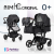 Детская коляска трансформер 2 в 1 Aimile Original New Black, темно-...