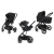 Коляска 3 в 1 Cybex Balios S Lux BLK Moon Black с дождевиком