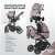 Коляска 3 в 1 для новорожденных всесезонная Farfello Sola Trio Comfort, серый новый