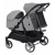 Универсальная коляска для двойни CARRELLO Connect CRL-5502 / 1 2 в 1, rock grey, цвет шасси: черный